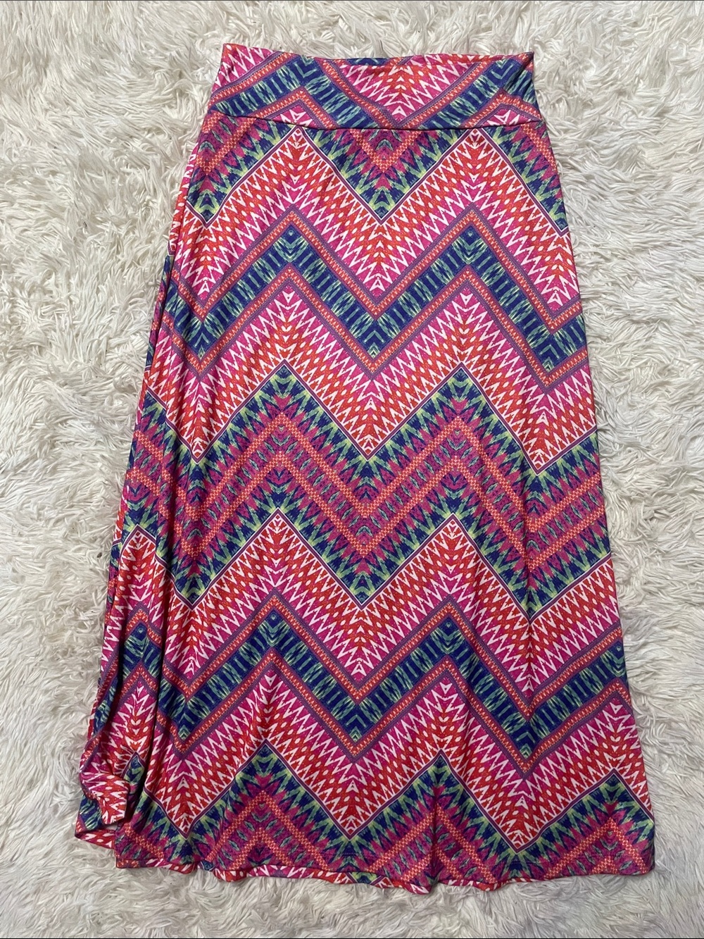 Chevron Maxi Skirt
